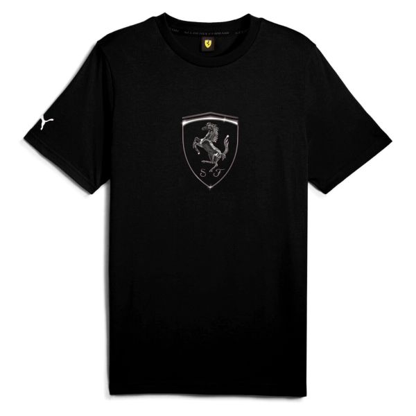 T-Shirt Ufficiale Puma Scuderia Ferrari Race – Tonal Big Logo Nero