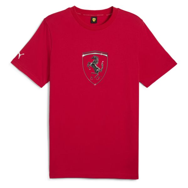 T-Shirt Ufficiale Puma Scuderia Ferrari Race – Tonal Big Logo Rosso Corsa