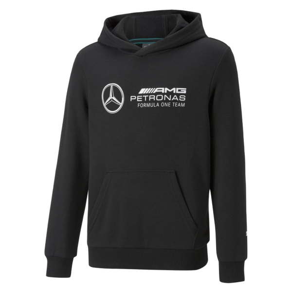 Felpa con Cappuccio Ufficiale Puma Mercedes-AMG PETRONAS F1 Team – Nero per Giovani Campioni